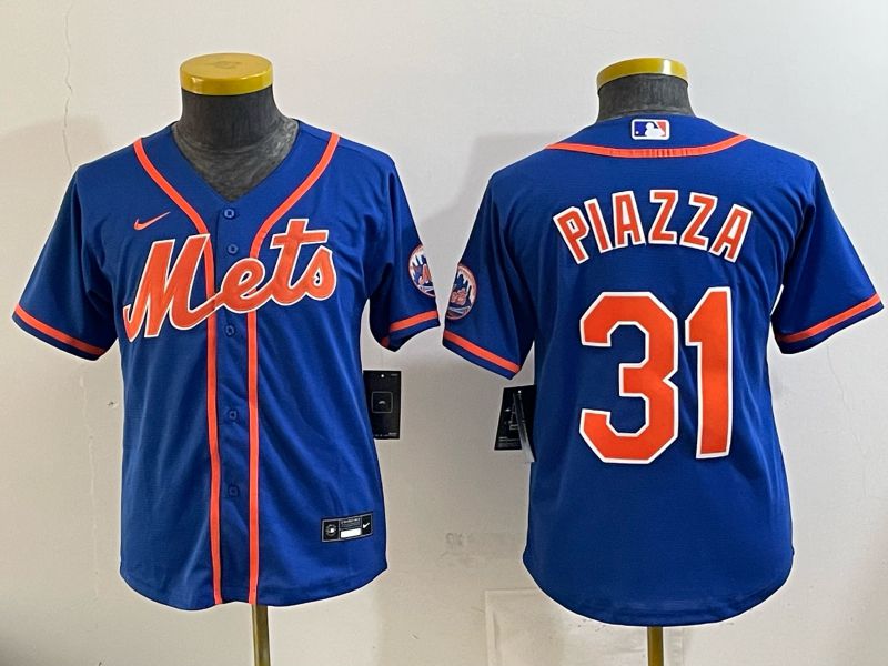 Youth New York Mets #31 Piazza Blue Game 2026 Nike MLB Jersey style 001->youth mlb jersey->Youth Jersey